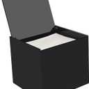 Watpot Disposable Face Towel Storage Box Compatible with Facial Towel XL, Acrylic Disposable Face Towelette Holder Container, Black