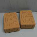Cork Yoga Blocks 2 Pack Yoga Poses Teaching Cork Blocks, Suitable Poses for Beginners and Experts High Density Block with Non Slip Surface for Better Support, Balance Comfort (Beige)