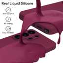 Varikke for Samsung Galaxy S26 Ultra Case, Liquid Silicone Upgrade [Camera Protection] [Anti-Scratch Microfiber Lining] Slim Soft Touch Gel Rubber Shockproof Phone Case 6.9", Burgundy
