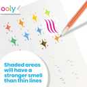 Ooly Scented Yummy Yummy Glitter Gel Pens Set of 12-1.00mm NIB Scented Glitter Pens for Kids and Adults, Art and Stationery Supplies
