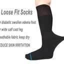 Walking Boot Socks Replacement Sock Liner for Orthopedic Walker Brace,Tube Socks Under Air Cam Walkers and Fracture Boot Cast Surgical Leg Cover Black 2 Pairs