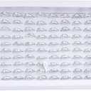 ZLY Jewelry Rings Display Tray Velvet 100 Slot Case Box Jewelry Storage Box (White)