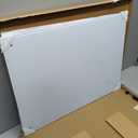Magnetic Glass Whiteboard, 24" x 18" Glass Dry Erase Board for Wall, Frameless White Board with 1 Marker Tray and 3 Magnets for Office, Home, Classroom - Normal White