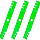 Mower Blade Fit for Kubota 70000-00602 70000-25001 76539-34330 K5651-34340, B1550 B1750 F2560E F3060 G1900 G2000 RC60B-21, for Lesco 051432 Toothed Mulching 3 Pack