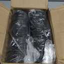200 Pack Coffee Cup Lids, Black Plastic Dome Lids for 10/12/16/20/24 oz Paper Cups - Leak-Proof Disposable Lids for Hot/Cold Drinks (3.54 Inches/90 mm)