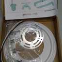 Recessed to Pendant Light Converter Kit - 6 Inch Can Light Conversion, Includes E26 Socket, Mounting Bracket, Round Ceiling Plate & 3D White Cover