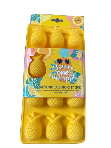 Pineapples Ice Cube Trays (2-Pack) - Silicone