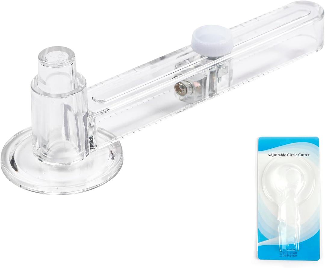 Adjustable Circle Cutter, Circle Paper Cutter for 32mm/1.25 inch Button Maker, Multi-Size Button Maker Round Circular Cutter, 44mm/1.73 inch to 170mm/6.69 inch Diameter