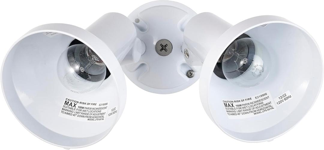 Nuvo Lighting SF77/488 2-Light PAR38 Twin Flood Light, White