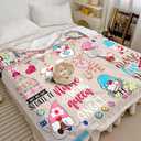 Nurse Week Gifts: Soft Fluffy Sherpa Warm Throw Blanket for Women & Nursing Students (H11, 60"x80")