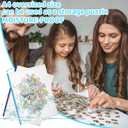 24pcs Mesh Zipper Pouch File Bags Puzzle Storage Bags, A4 13x9 Inches Large Reusable Zipper Pouches for Organizing Classroom Board Game Organization (Colorful)