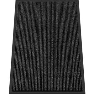 Kuyal Front Door Mat, 2'x3' Indoor Outdoor Entrance Mats, Commercial Floor Inside Outside Entrance, Heavy Duty Durable Welcome Mat, Rubber Backing Non Slip Outdoor Mats for Entryway,Dark Gray, 24" x 36"