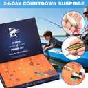 Fishing Lures Kit, 24Pcs Assorted Fishing Baits with Crankbaits, Spoon Lures, Hooks, Weights & Accessories, Fish Tackle Gift Set for Men, Bass Freshwater