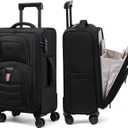 LOVEVOOK Carry On Luggage 22x14x9 - Airline Approved Spinner Suitcase, Medium-22inch