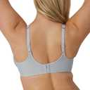 Bali Womens Seamless Underwire Bra, One Smooth U Smoothing Underwire Bras for Women, Convertible Straps, Ultra Light (36C, Crystal Grey)