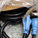 15FT 50 Amp Generator Cord, NEMA 14-50P/SS2-50R Heavy-Duty 4 Conductors Cable, Pure Copper STW RV Extension Cord, Female Plug with Twist Lock, Suitable for RV or Camper, ETL Listed