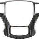 HIGH FLYING for Chevy Chevrolet Blazer 2019-2026, Silverado 2500HD 2019-2024 Interior Car Accessories Steering Decoration Trim Carbon Fiber Grain ABS