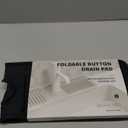 24Inch Kitchen Sink Splash Guard Mat | 7° Slope for Fast SelfDraining | SnapLock Design | Universal & Cuttable Silicone Faucet Mat (Black) L