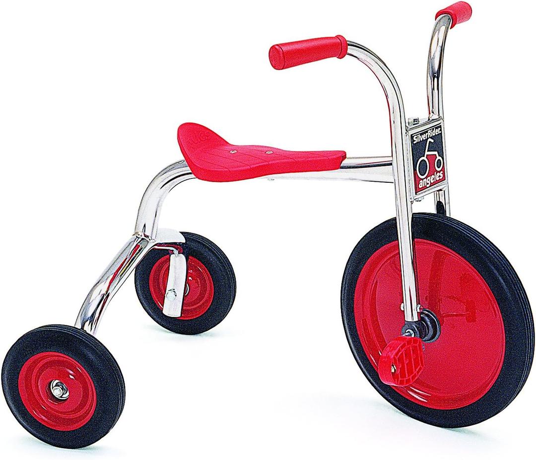 Angeles SilverRider Kids Tricycle, Toddler Tricycle with Solid Airless Rubber Tires, Kids Bike for Preschools and Daycare, Ages 4+, 16.5" Tall Seat, 14" Wheels