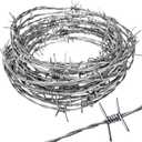 Real Barbed Wire 25ft 18 Gauge - Great for Crafts, Fences, Critter Deterrent (25ft 18 Gauge, 4 Point)