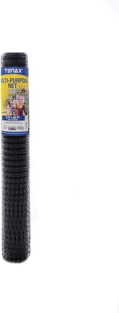 Tenax 60041989 Multi-Purpose Net, 3' x 50', Black (3' x 50')