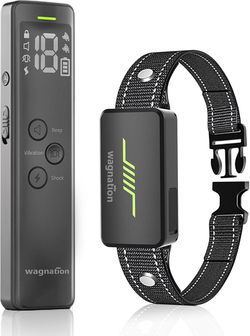 Shock Collar for Dogs with Remote Control, 3300FT Dog Training Collar with 3 Modes & Security Lock, IPX7 Waterproof & Rechargeable Dog Shock Collar for Large Medium Small Dogs 10-120lbs