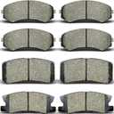 D867 D868 Front Rear Brake Pads Set Fit For 2004-2011 For Mitsubishi Endeavor,for 2001-2006 Montero