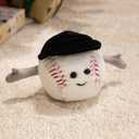 2 x OSOCU 3-PCS Sport Combo Stuffed Set: Tennis + Golf + Baseball with Playful Expressions - Wearing a Hat + Hugging with Open Hands