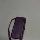 Defencase Compatible with Samsung Galaxy S23 Ultra Case Wallet with RFID Blocking Card Holder for Women Men, PU Leather Magnetic Snap Flip Zipper Strap Phone Case Fit for Galaxy S23 Ultra 5G, Purple