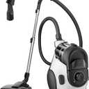 Eureka Bagless Canister Vacuum Cleaner, Household Vacuum for Home, White