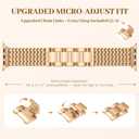Metal Band Compatible with Apple Watch Bands for Women 40mm 41mm 42mm 38mm 44mm 45mm 46mm 49mm, Dressy Stainless Steel Link Bracelet, Designer Strap for iWatch Series 11/SE/10/9/8/7/6/5/4/3/2/1/Ultra