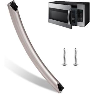ME16A4021AS Microwave Door Handle, DE94-04313F Assembly Handle Compitable with Samsung Microwave Handle me16a4021as, Includes 2 Screws