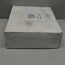 Nervure 175PCS Silver Plastic Plates - White and Silver Disposable Plates for 25 Guests Include 50Plates, 25Cups, 25Forks, 25Knives, 25Spoons, 25Napkins for Wedding & Party