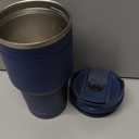 ALOUFEA 20 oz Insulated Coffee Mug Tumbler with Handle, Stainless Steel Travel Mug Tumbler with Lid and Straw,Double Wall Vacuum Leak Proof Ice Coffee Thermal Cup, Navy