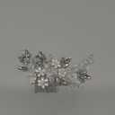 JAKAWIN Bride Wedding Hair Comb Pearl Flower Hair Piece Rhinestone Bridal Hair Accessories for Women HC034 (Silver) (1 Silver)
