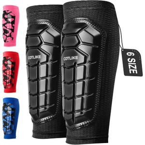 Soccer Shin Guards Kids Youth, Ski Shin Guard Sleeves for Boys Girls Adults Men Women, Protective Soccer Equipment for 2-18 Years Old Boys Girls, High Impact Resistant Breathable Comfortable (Small, Black)