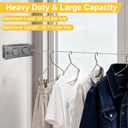 Retractable Clothesline Indoor & Outdoor, 16.7 Ft Non-Sagging Double Clothes Line, Retracting Heavy Duty Clothes Drying Laundry Line, Wall Mounted Space-Saving Stainless Steel Line
