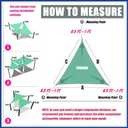 ShadeMart 12' x 12' x 12' Beige Triangle Sun Shade Sail UPF50 SMTAPT12 Canopy Fabric Cloth Screen, Water Air Permeable & UV Resistant, Heavy Duty, Carport Patio Outdoor & (We Customize Size)