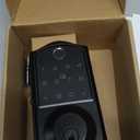 Veise VE017 Fingerprint Smart Door Lock, App Control, 8-in-1 Keyless Entry, Auto Lock, Emergency Power Port, Electronic Touchscreen Keypad, Biometric Smart Locks for Front Door, Matte Black