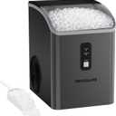 Frigidaire Countertop Crunchy Chewable Nugget Ice Maker, 33lbs per Day, Gunmetal