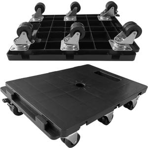 Furniture Movers with Wheels, Moving Dolly 6 Wheels for 600lbs Capacity, 16.6 x 12.6 Inch Flat Furniture Dolly, 2 Pack Dolly Cart Interlock Into Large Furniture Movers for 1200lbs Capacity