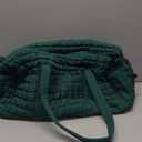 Quilted Travel Duffle Bag for Women Medium Weekender Bag Puffer Overnight Bag Large Soft Puffy Duffel Bag Carry-On Gym Bag Lightweight Personal Item Travel Bag for Trips Business Sport Airplane (Beige)