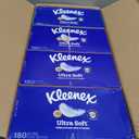 Kleenex Ultra Soft Facial Tissues, 8 Flat Boxes, 180 Tissues per Box, 3-Ply