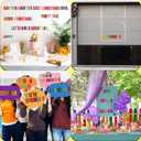 2 x Bulletin Board Letter Stickers - 350 Pcs 20 Sheets Vinyl Alphabet Stickers Waterproof,Self Adhesive Decals for DIY,Window,Door,Bike,Car,Laptop,Scrapbook,Truck,Water Bottle(3In&4In Multicolor)