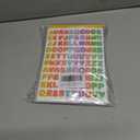 2 x 2400 Pieces Small Colorful Vinyl Letter Stickers, 24 Sheets Self Adhesive Mini Alphabet Stickers, 0.5 inch Numbers Letters Labels DIY Crafts Art Making, Used for Cards, Notebook Decor