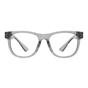 Eyekepper Metalless Reading Glasses with Screwless Spring Hinges Large Frame Readers for Men Grey +1.25