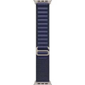 Apple Watch Band - Alpine Loop (49mm) - Navy with Natural Titanium Finish - Medium (Medium - fits 145190mm wrists)