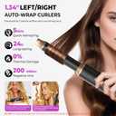 UKliss 5 in 1 Hair Styler & Blow Dryer Brush, Upgraded Detachable Hair Dryer Brush with Negative Ion, Air Curling Wrap for Drying, Curling, Straightening & Volumizing, Styling Tools for All Hair Types, Blackgold