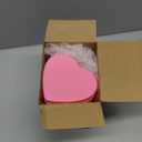 Wesiti 6 Pcs Small Heart Shaped Boxes with Window Valentine's Day Gift Boxes Plastic Storage Container for DIY Projects Presents Candy Jewelry Mother's Day Gifts(Pink)