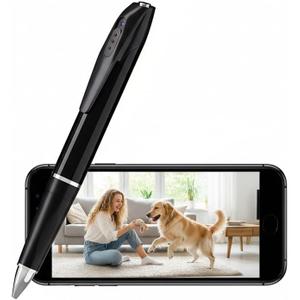 Portable Pen Mini Camera Pet Monitors 1080P Pictures Taking with 32GB MicroSD Card(No Audio)